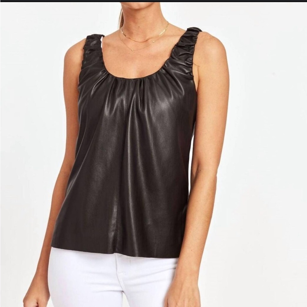 Dolce Cabo XS faux leather tank top Size XS retail around $120.